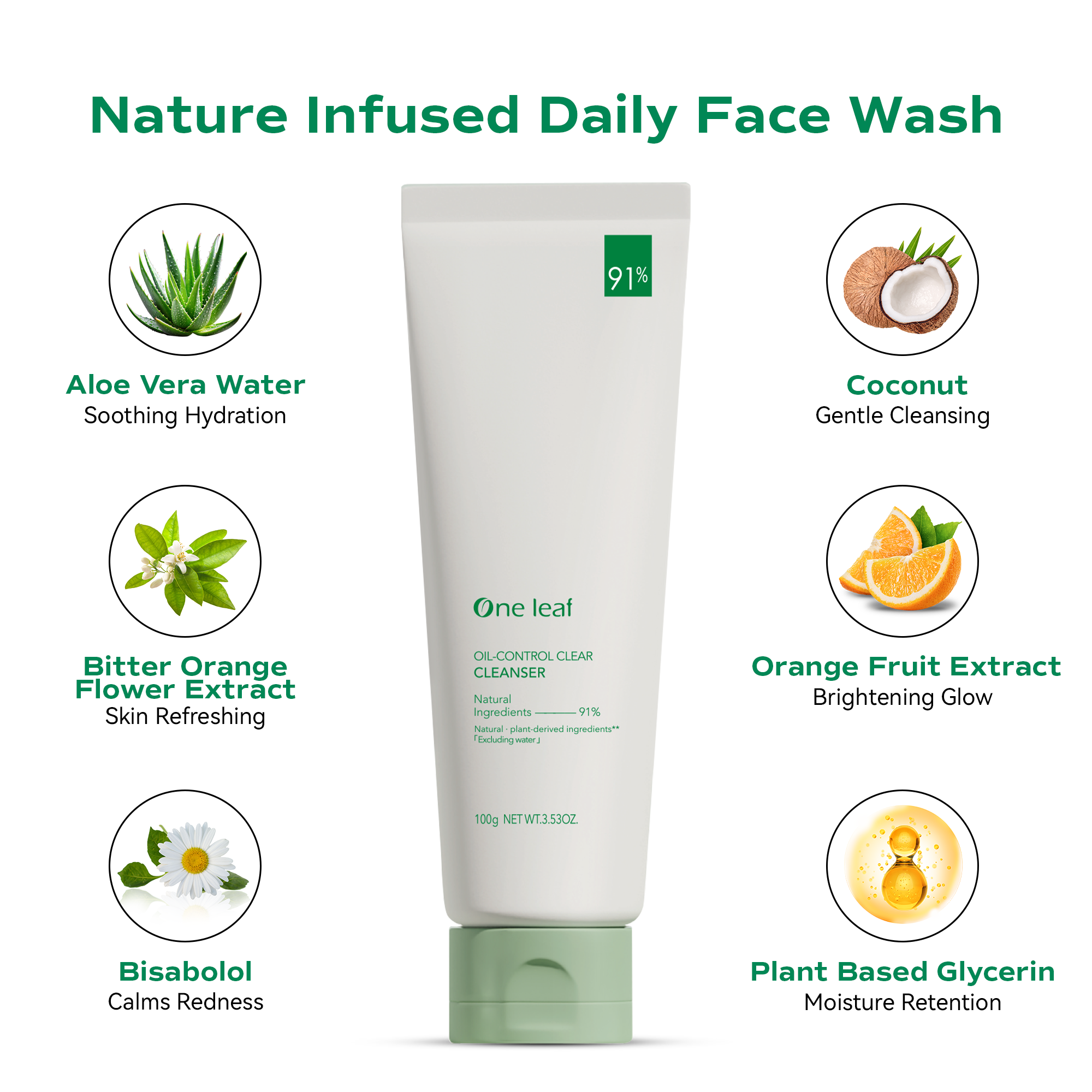 One Leaf Purifying Oil-Control Cleanser 100g